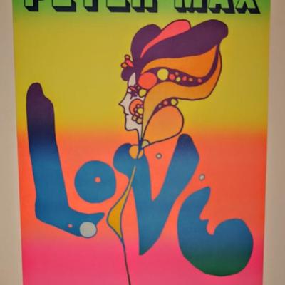 ORIGINAL 1960's PETER MAX 36" x 24" POSTER