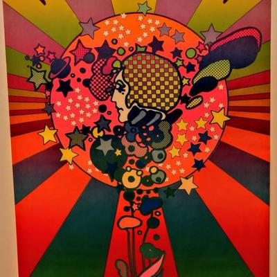 ORIGINAL 1960's PETER MAX 36" x 24" POSTER