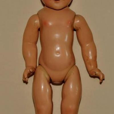 30's SHIRLEY TEMPLE DOLL ~ SLEEPY EYES ~ COMPOSITION 