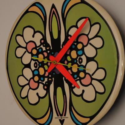 ORIGINAL 60's PETER MAX DESIGNED WALL CLOCK FOR GEÂ 