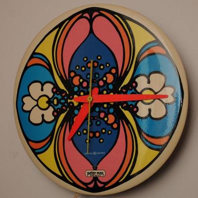 ORIGINAL 60's PETER MAX DESIGNED WALL CLOCK FOR GEÂ 