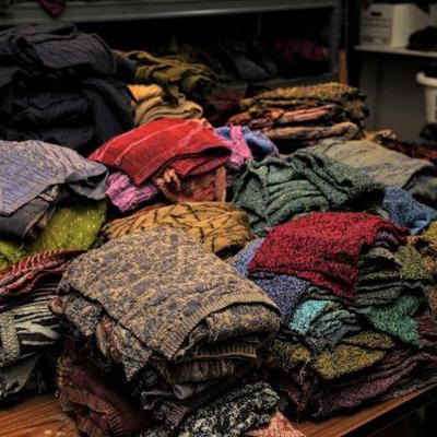 CHRIS TRIOLA'S PIMA COTTON KNITTED FABRIC REMNANTS 