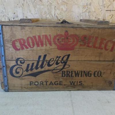 Wood Brewery Advertising Crates
