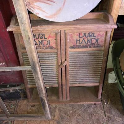 Doubl Handi Vintage Double Washboard Cabinet