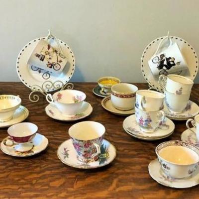 Tea Cups just waiting for your next Tea Party or Bridal Shower