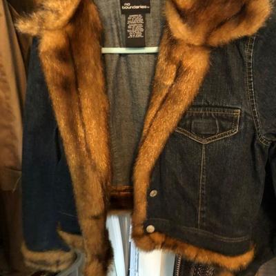 Fur Trimmed Jean Jacket-and more clothes...smaller sizes