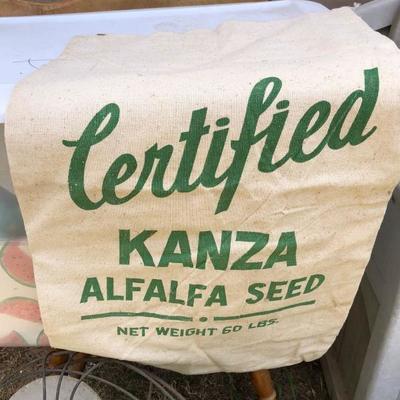 Certified Kanza Alfalfa Seed Sack