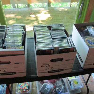 Hundreds of CDs