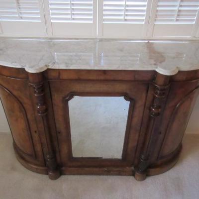Marble top entry cabinet