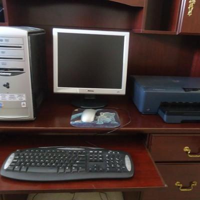 Desk computer set