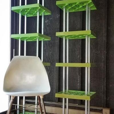 Awesome lime green vintage display stands!! 