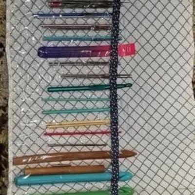 crochet needle collection with case 