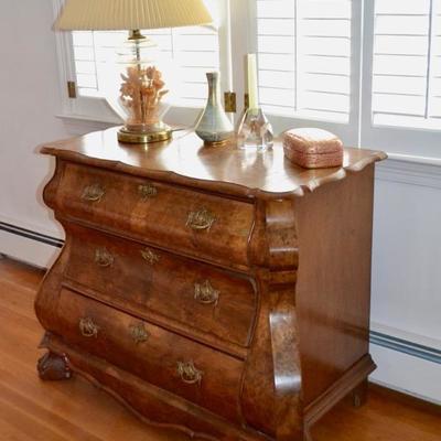Burl ogee chest