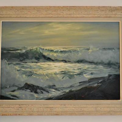 Paul Strisik seascape oil painting