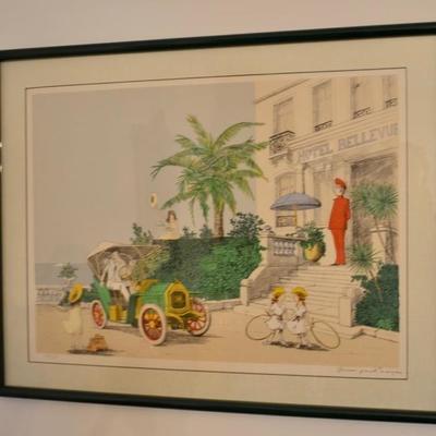 Denis-Paul Noyer signed lithograph