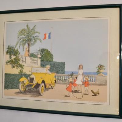 Denis-Paul Noyer signed lithograph