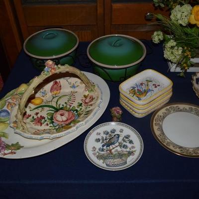 Decorative plates, bowls