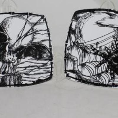222 Fifth "Hollows Eve"  Set of 4 Appetizer Plates