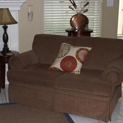 First Act By Highland Brown Upholstery Loveseat 
