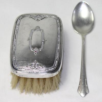 Sterling Antique Baby Brush 
