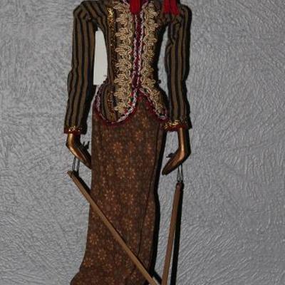 Indonesian Wayang Golek (Shadow Puppet) from the islands of Java and Bali, a prominent part of Indonesian culture.