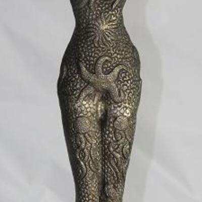 â€œAphroditeâ€ Goddess of the Sea 22â€ Brass Statue. Made in India 