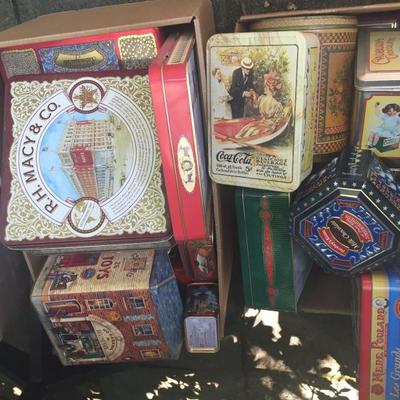 Large Selection of Tins.