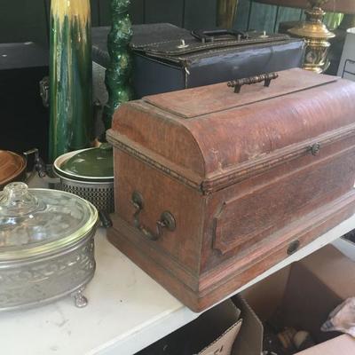 Sewing Machine Top Made into Carrying Case.
