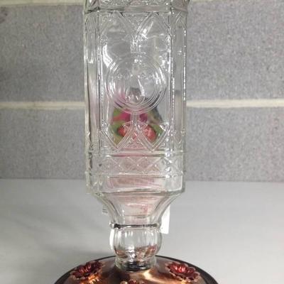 Glass Antique Bottle Hummingbird Feeder, Clear, Pe ...