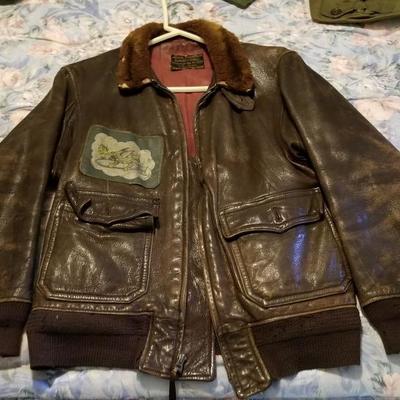Original WWII H&L Block M422A Jacket with VP-17 Squadron Patch