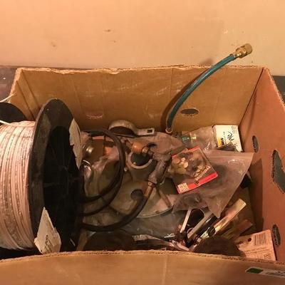Lot of parts and roll of wire