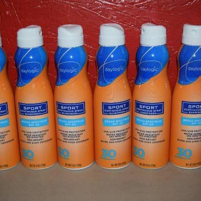 6 Cans daylogic Sport Continuous Spray Sunscreen