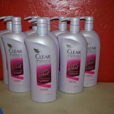 8 Bottles Clear Color and Heat Conqueror Shampoo