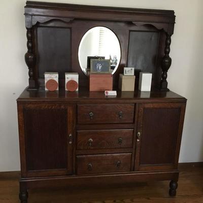 Antique sideboard / dresser.  Available for presale $450