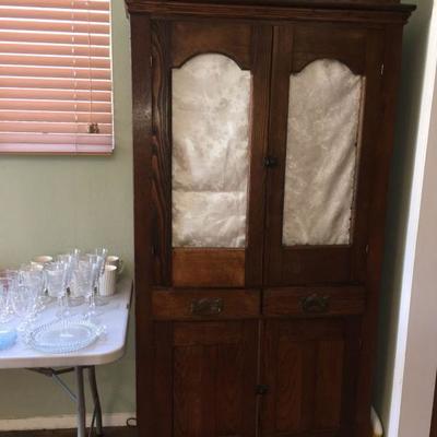 Antique kitchen cabinet/cupboard.  $450  Presale available.