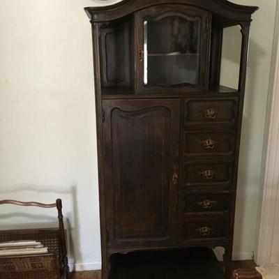 Antique display cabinet/dresser.  $400 available for presale.