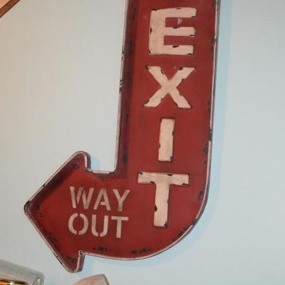 Exit Way Out Sign