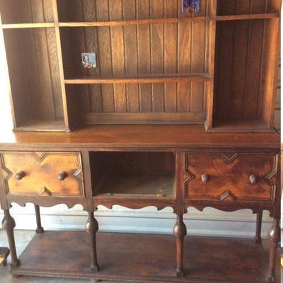 Antique Wood Buffet