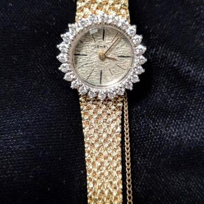 14k Gold and Diamond Watch