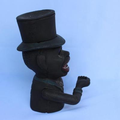 Vintage Cast Iron Bank "Jolly Man"
