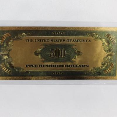 500 Dollar Gold Note