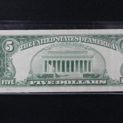 1963 $5 red Seal