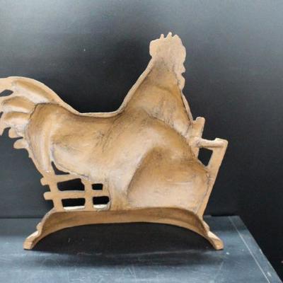 Cast Iron Rooster Door Stop