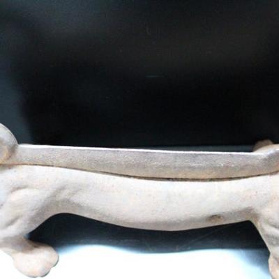 Antique Cast Iron Wiener Dog Boot Scraper
