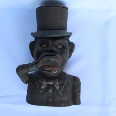 Vintage Cast Iron Bank "Jolly Man"