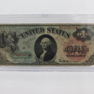 1896 Rainbow $1 Treasury Note