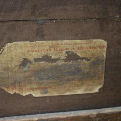 Antique American Railway Express Co Trunk