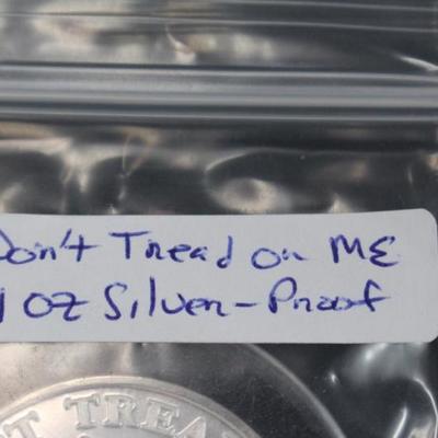 1 Troy Oz. Proof "Don't Tread On Me"
