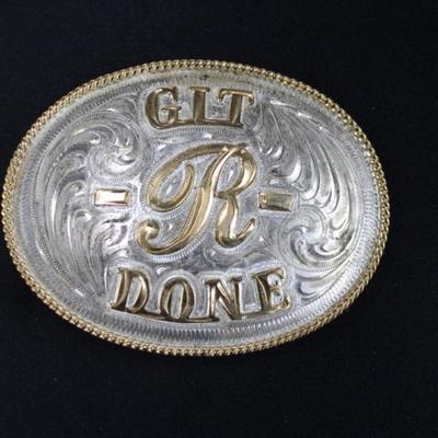 Git R Done Belt Buckle