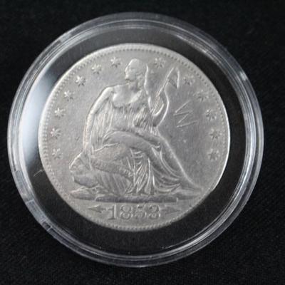 Rare 1853 "Arrows" Seated Liberty 1/2 Dollar